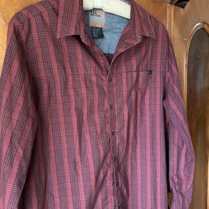 5 11 Tactical western snap cotton plaid shirt sz M as new